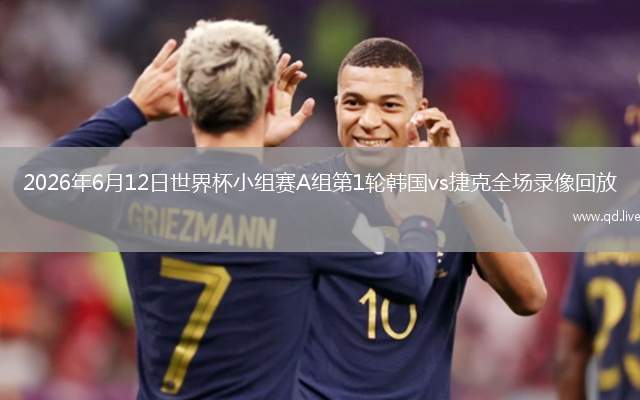 2026年6月12日世界杯小组赛A组第1轮韩国vs捷克全场录像回放