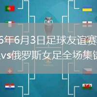2026年6月3日足球友谊赛中国女足vs俄罗斯女足全场集锦